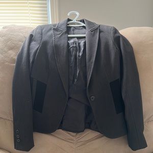 Dark gray blazer